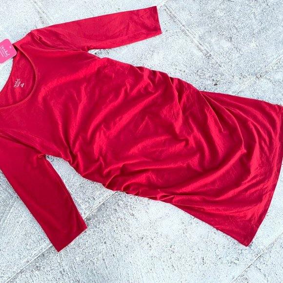 Ingrid and Isabel Maternity Red Dress Long Sleeve Dress Size XXL - Picture 5 of 13